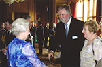 Peter's son Robin with Robin's mother and Queen